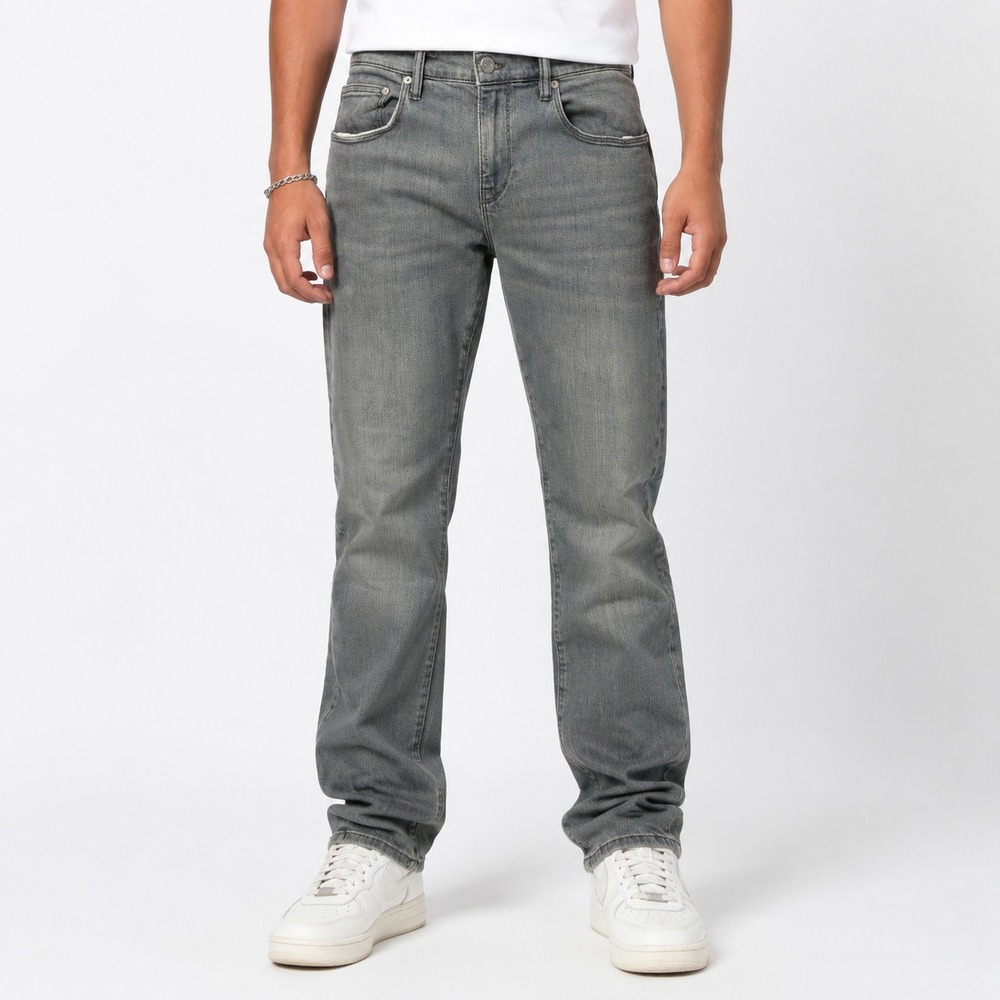 Reiss Denim Jeans Men's Size 32 Light Gray Slim Fit Straight Leg Stretch Pants